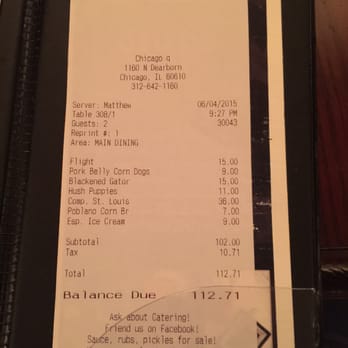 Chicago Q - Chicago, IL, United States. Bill expensive but so worth it