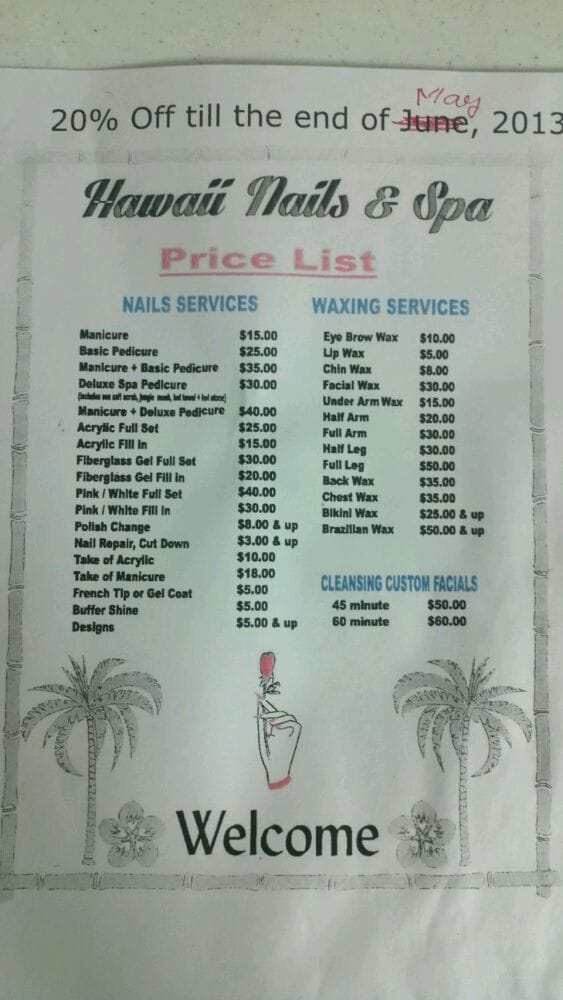 Hawaii Nails & Spa 33 Photos Day Spas Vacaville, CA Reviews Yelp