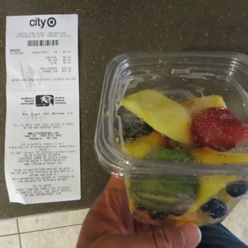 City Target - Seattle, WA, United States. One cup of fresh fruit ($4