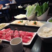 Little Sheep Mongolian Hot Pot - Great assortment of veggies, meat and tofu! - San Mateo, CA, United States