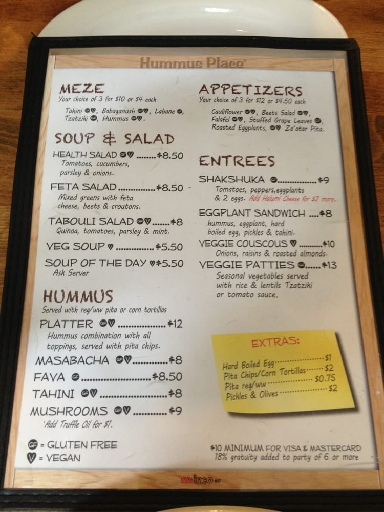 Hummus Place CLOSED 143 Photos Middle Eastern East Village New York, NY Reviews