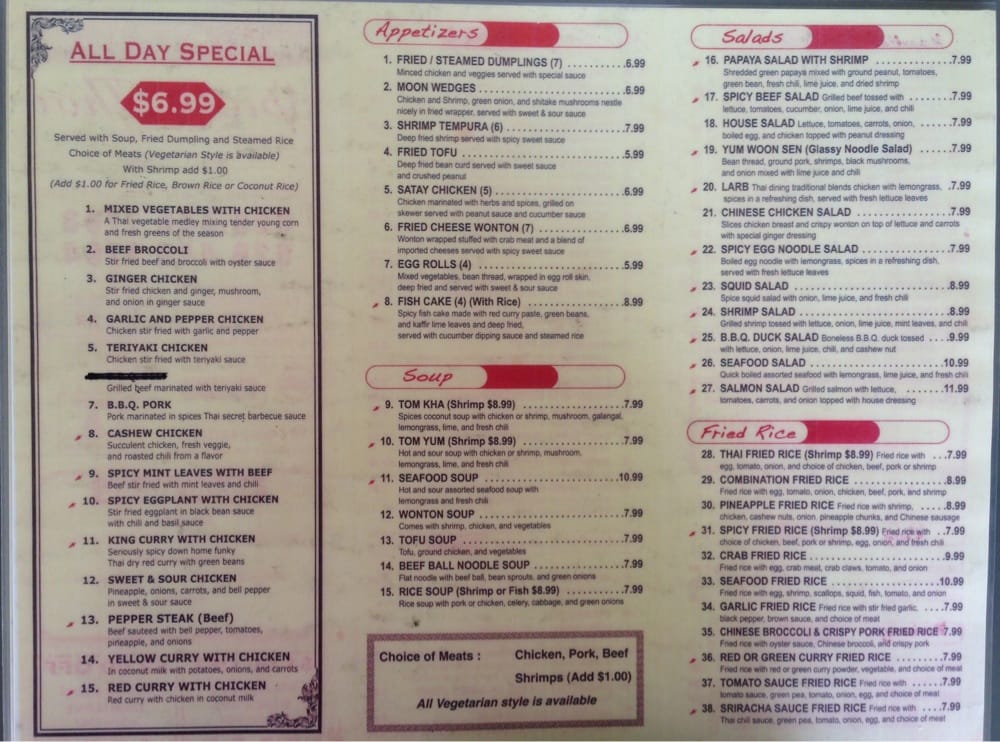 Online Menu Of Spices Thai Kitchen Restaurant Arcadia California