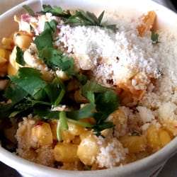 Honey Butter Fried Chicken - Chicago, IL, United States. Korean style elote - served cold $5