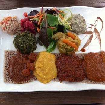 Desta Ethiopian Kitchen - Vegetable platter! - Atlanta, GA, United States