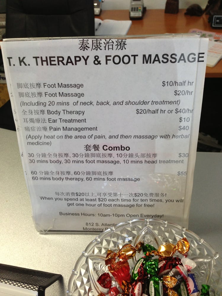 T K Therapy & Foot Massage 24 Photos Massage Monterey Park, CA