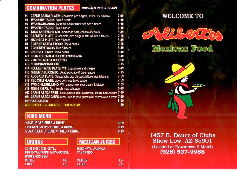 Aliberto S Mexican Food Show Low Az Aliberto S Mexican Food Show Low Az