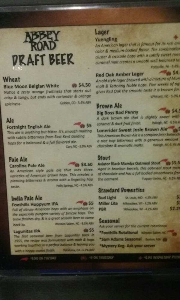 Abbey Road Tavern & Grill 65 Photos Bars 1195 W Chatham St Cary