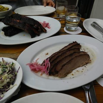 Chicago Q - Chicago, IL, United States. Hammered brisket and meatless ribs.