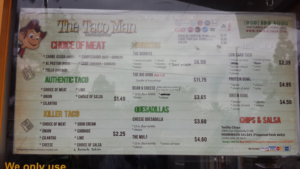 The Taco Man 233 Photos Mexican 9617 Central Ave Montclair, CA