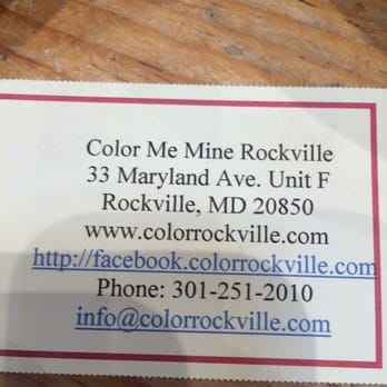 Color me mine rockville · 20 reviews of Color Me Mine