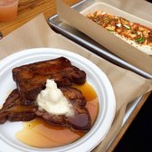 Honey Butter Fried Chicken - Chicago, IL, United States. Challah French Toast with Bourbon Maple Syrup and Honey Butter