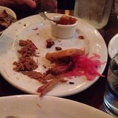 Chicago Q - Chicago, IL, United States. we ate the barbecue before I remembered to take pictures! It was a combo platter: sliced brisket, pulled pork & baby back ribs.