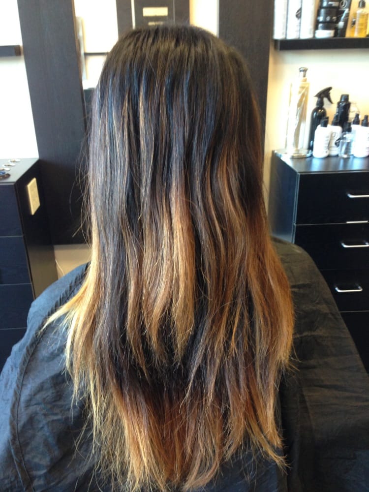 Before bad ombré done by another salon. Yelp
