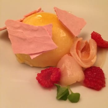 Cafe Boulud - Passion fruit dessert - New York, NY, United States