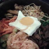 Del Seoul - Chicago, IL, United States. Hotstone bibimbap