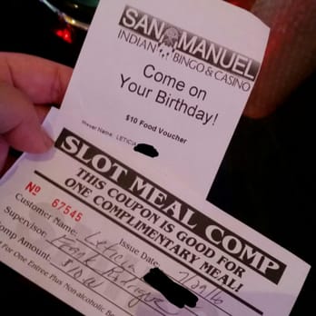 San manuel indian bingo casino coupons