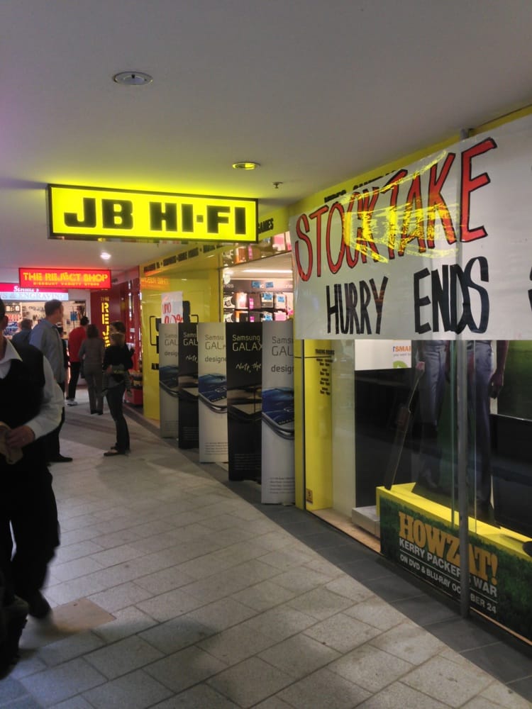 JB HiFi High Fidelity Audio Equipment Hobart Tasmania, Australia