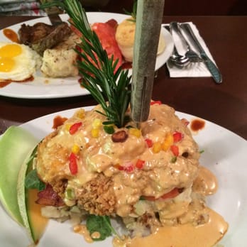 Hash House A Go Go - Orlando, FL, United States. Chicken eggs Benedict!