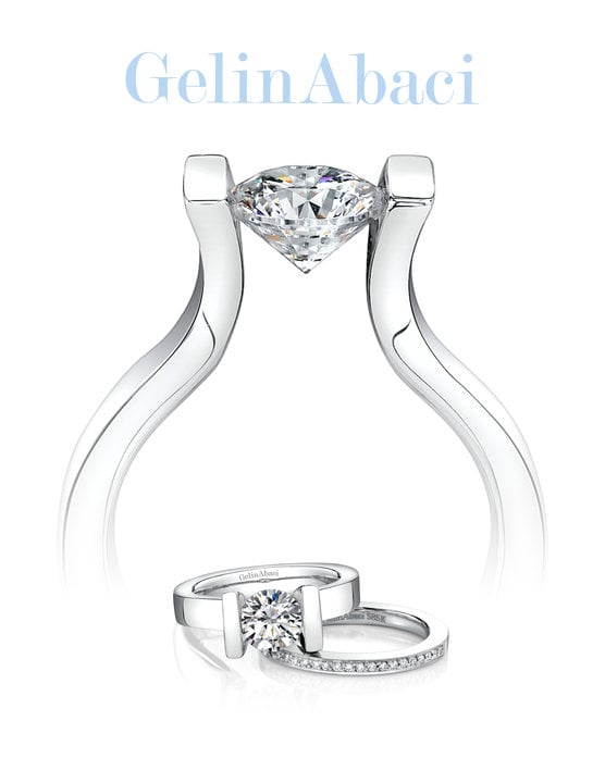 Gelin abaci tension engagement rings