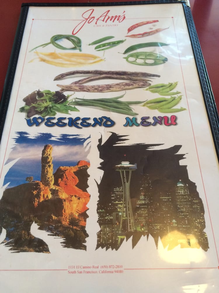 Joann Cafe South San Francisco Menu Joann Cafe South San Francisco Menu