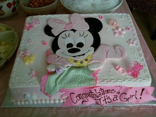 ... Cakes - Baby Minnie Mouse baby shower cake - Las Vegas, NV, United