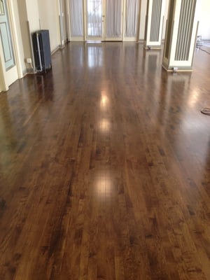 walnut dark maple satin finish stained yelp inappropriate flag floor