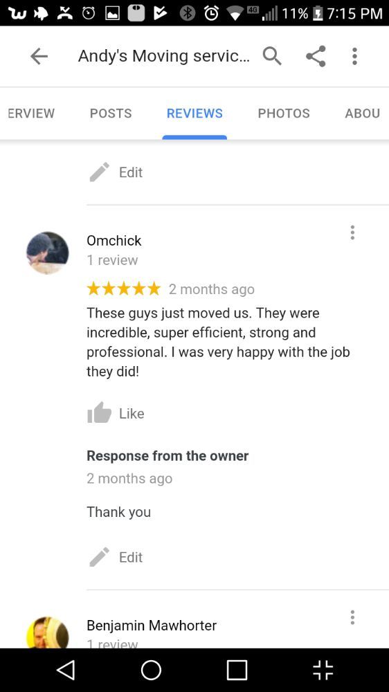 Andy's Moving Services