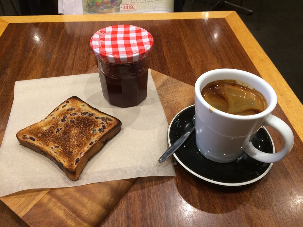 Fruit Toast And Long Black Coffee For Breakfast Yelp Photo Of Short Black Cafe Camberwell Victoria Australia Fruit Toast And Long