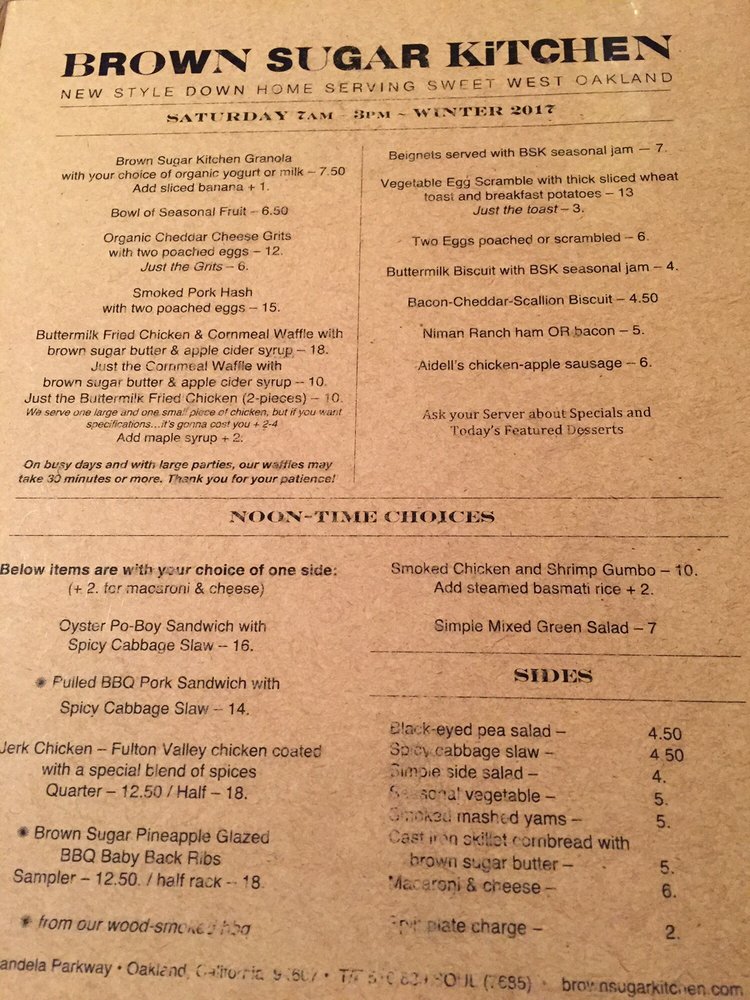 Sign Outside Brown Sugar Kitchen Yelp