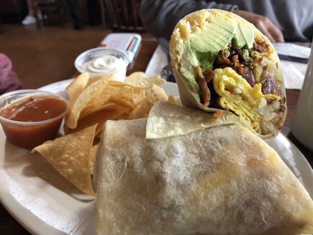 Breakfast Burrito Yelp Photo Of The Hangout Restaurant Beach Bar Seal Ca United States