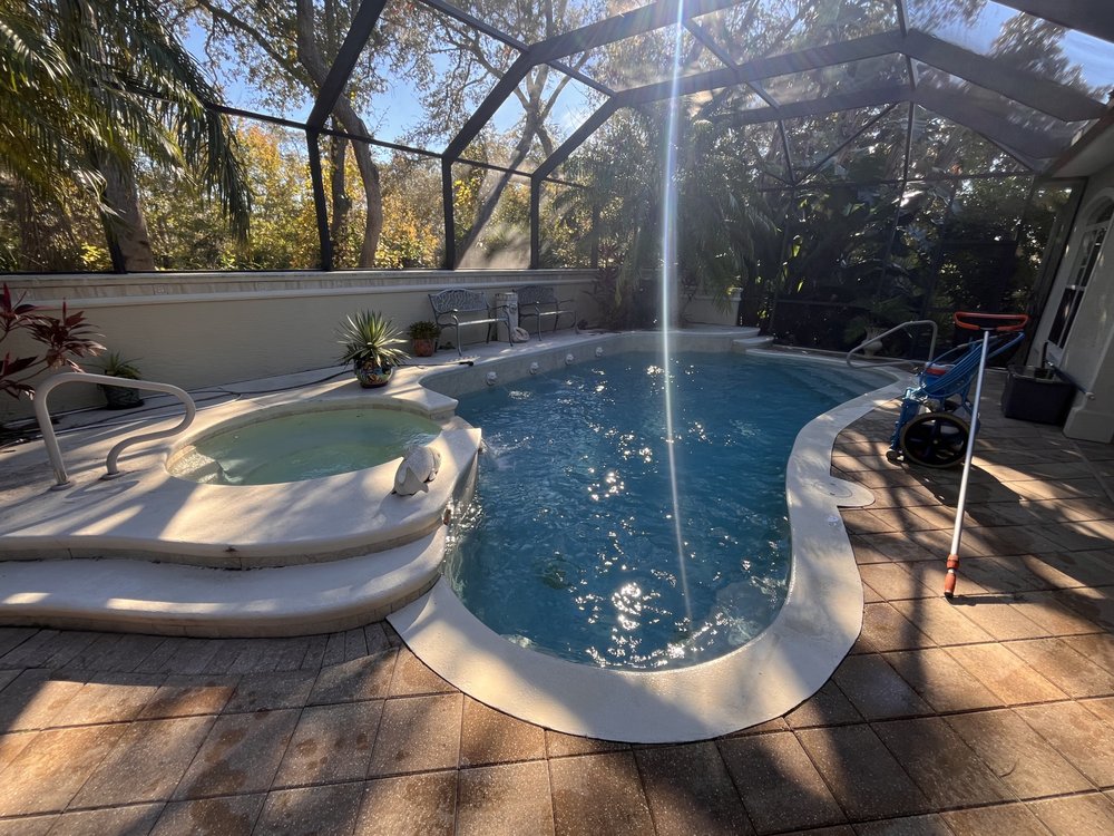 Coquina pool and spa