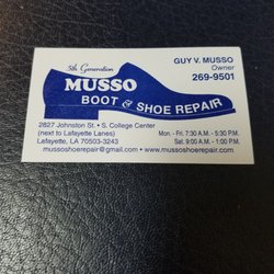 Musso Shoe Repair 2827 Johnston St Lafayette La Photo Of Musso Shoe Repair Lafayette La United States