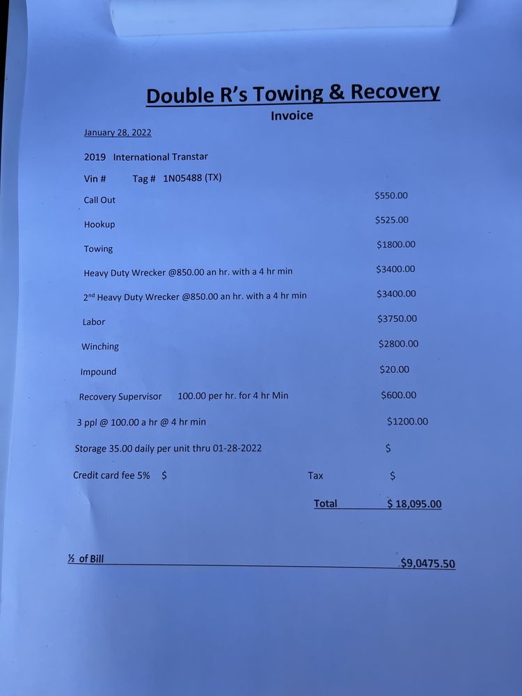 Double R's Towing & Recovery