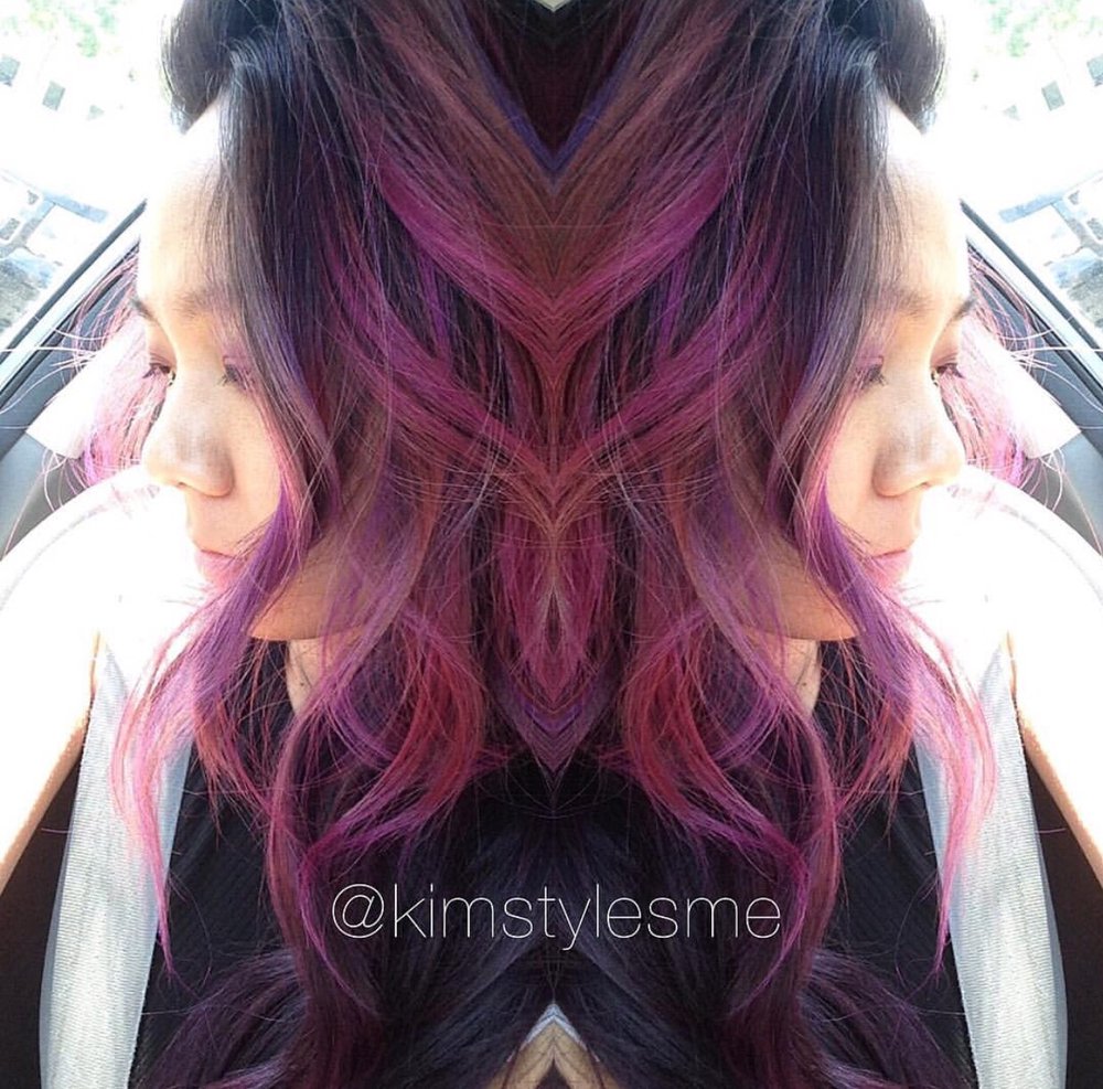 I Wanted Every Shade Of Purple And That S What Got The Results Photo Of Kim Styles Me Santa Clara Ca United States I Wanted