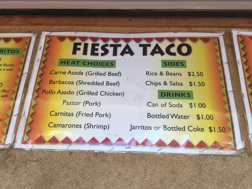 Fiesta Taco Truck Food Trucks Paradise, CA Yelp