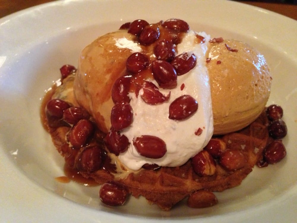 Caramel Copetta with Marshmallow Sauce & Salted Spanish Peanuts Yelp