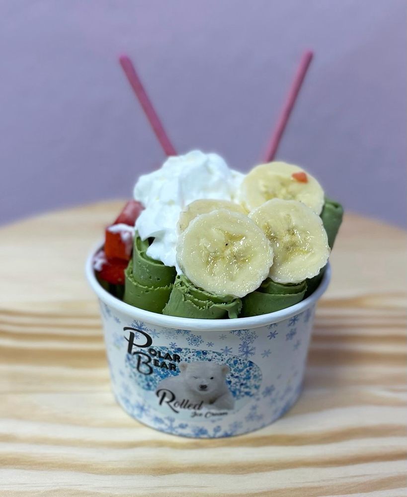 Polar Bear Rolled Ice Cream