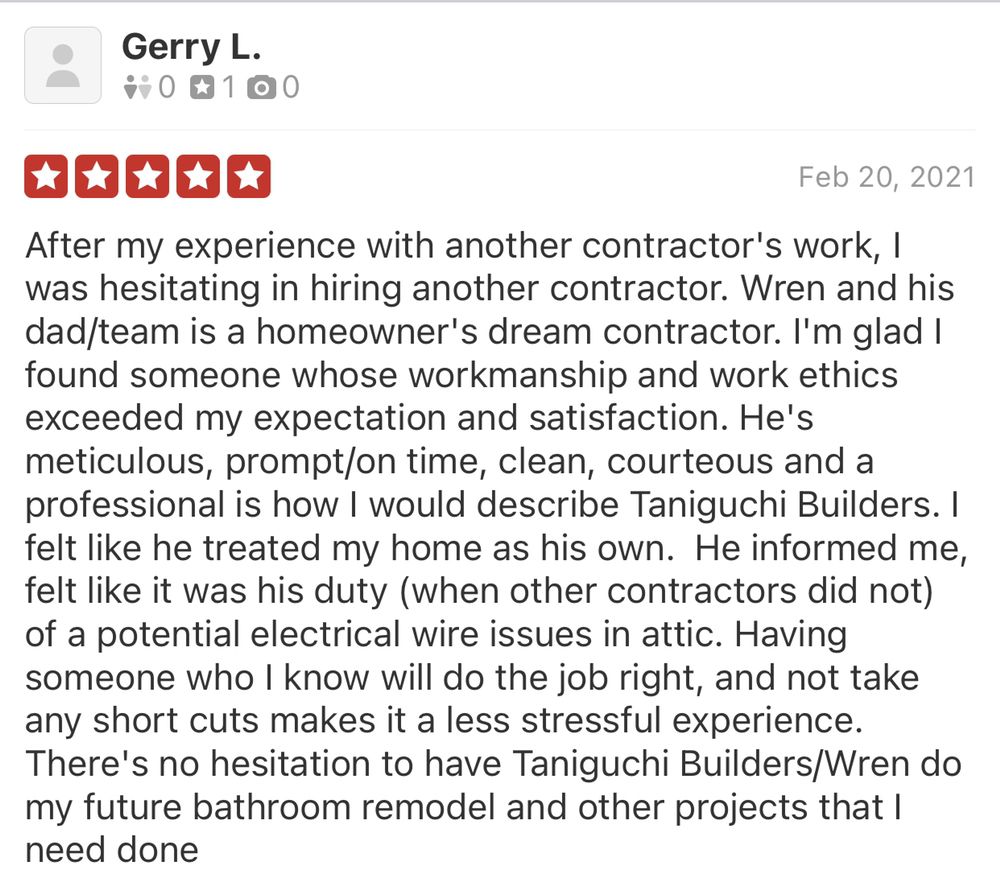 image of business Taniguchi Builders