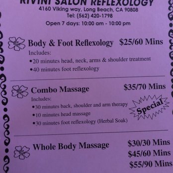 Rivini Foot Reflexology 18 Photos 253 Reviews Mage 4160 N Photo Of Rivini Foot Reflexology Long Beach Ca United States