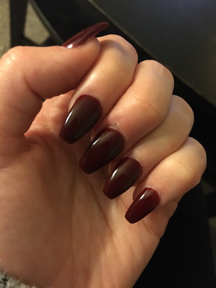Acrylic Gel Nails Done By Amy Ballerina Nail Shape In Love And 100 Photo Of Hy Nails And Spa Marina Del Rey Ca United States