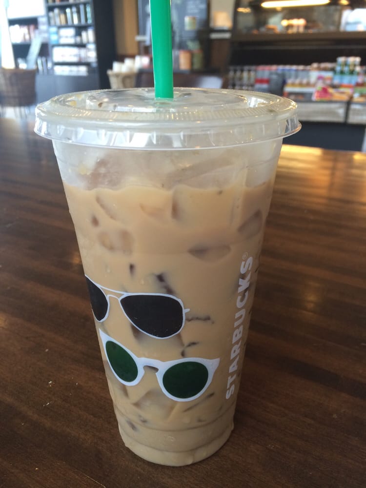 Caramel macchiato with coconut milk