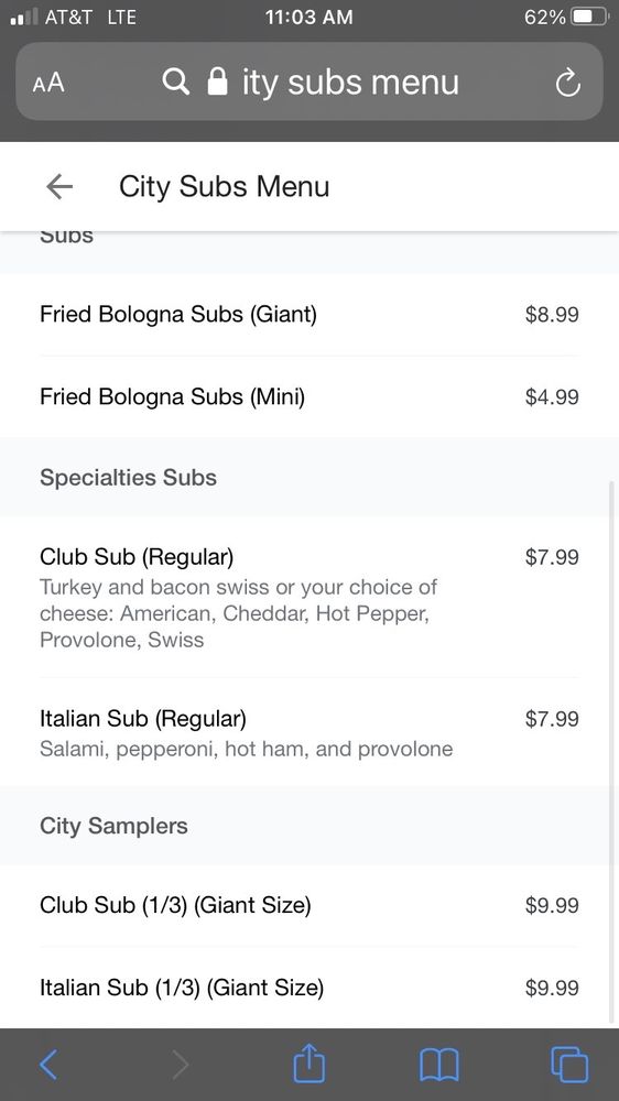 City Subs