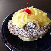 Peter Pan Donut & Pastry Shop - Brooklyn, NY, United States. The Volcano- that Bavarian cream is amazing!