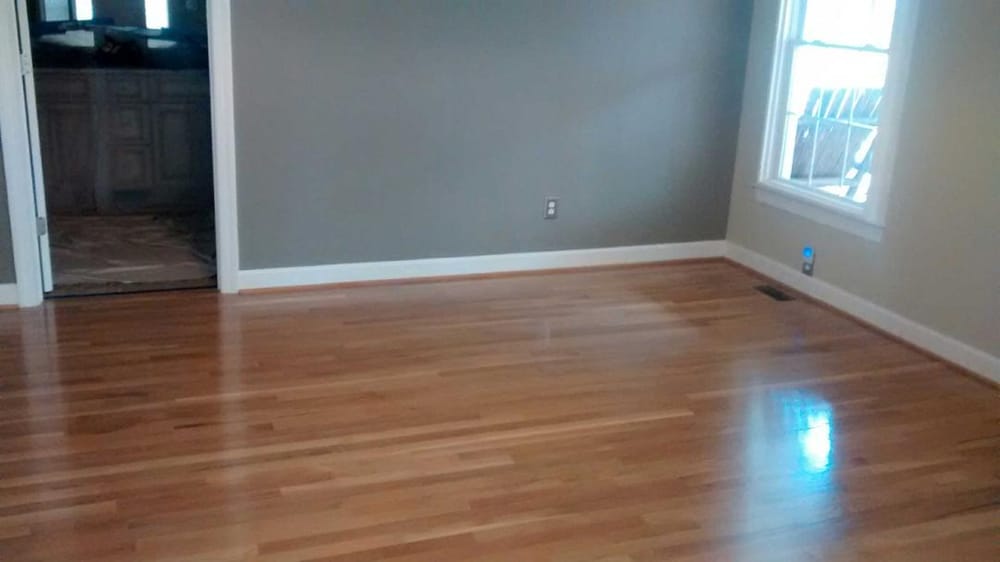 Red Oak Hardwood Floors Sanded And Refinished Pickled Stain Photo Of Quality Floor Service Hendersonville Nc United States Red Oak Hardwood