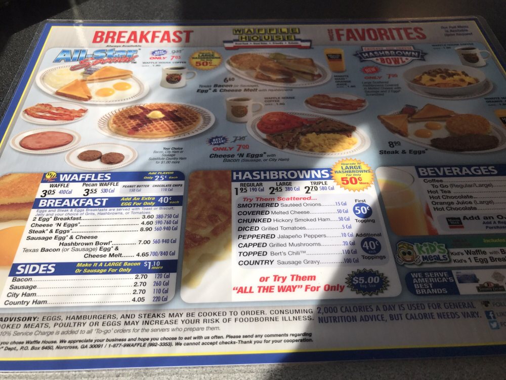 Waffle House Diners E 10401 Us 84 Hwy, Thomasville, GA Restaurant