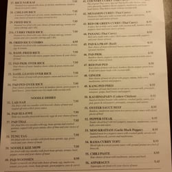 Thai Tasty Menu Best Restaurants South Of Boston