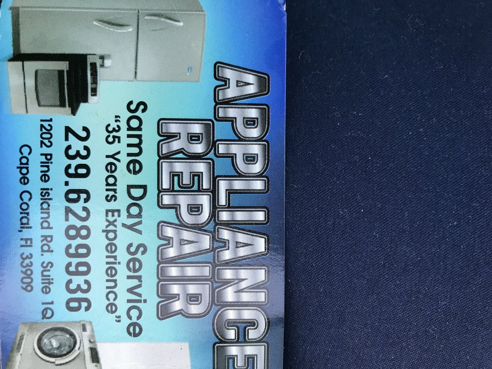 Same Day Appliance Repair