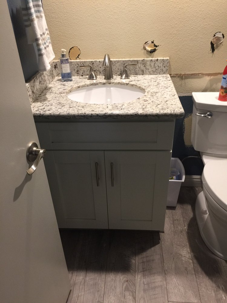 Bathroom Vanities Yelp added a matching powder room vanity with counter top - yelp Bathroom Vanities Yelp added a matching powder room vanity with counter top - yelp