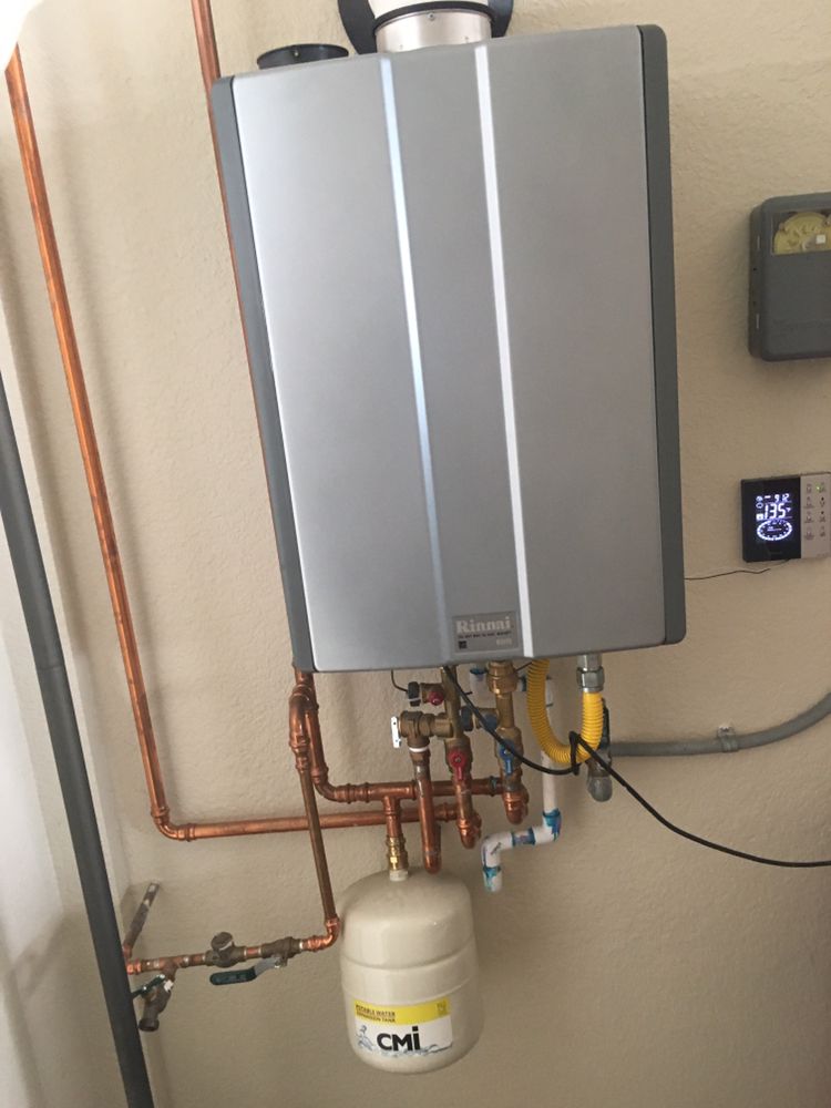ron is tankless water heater installed with expansion tank and