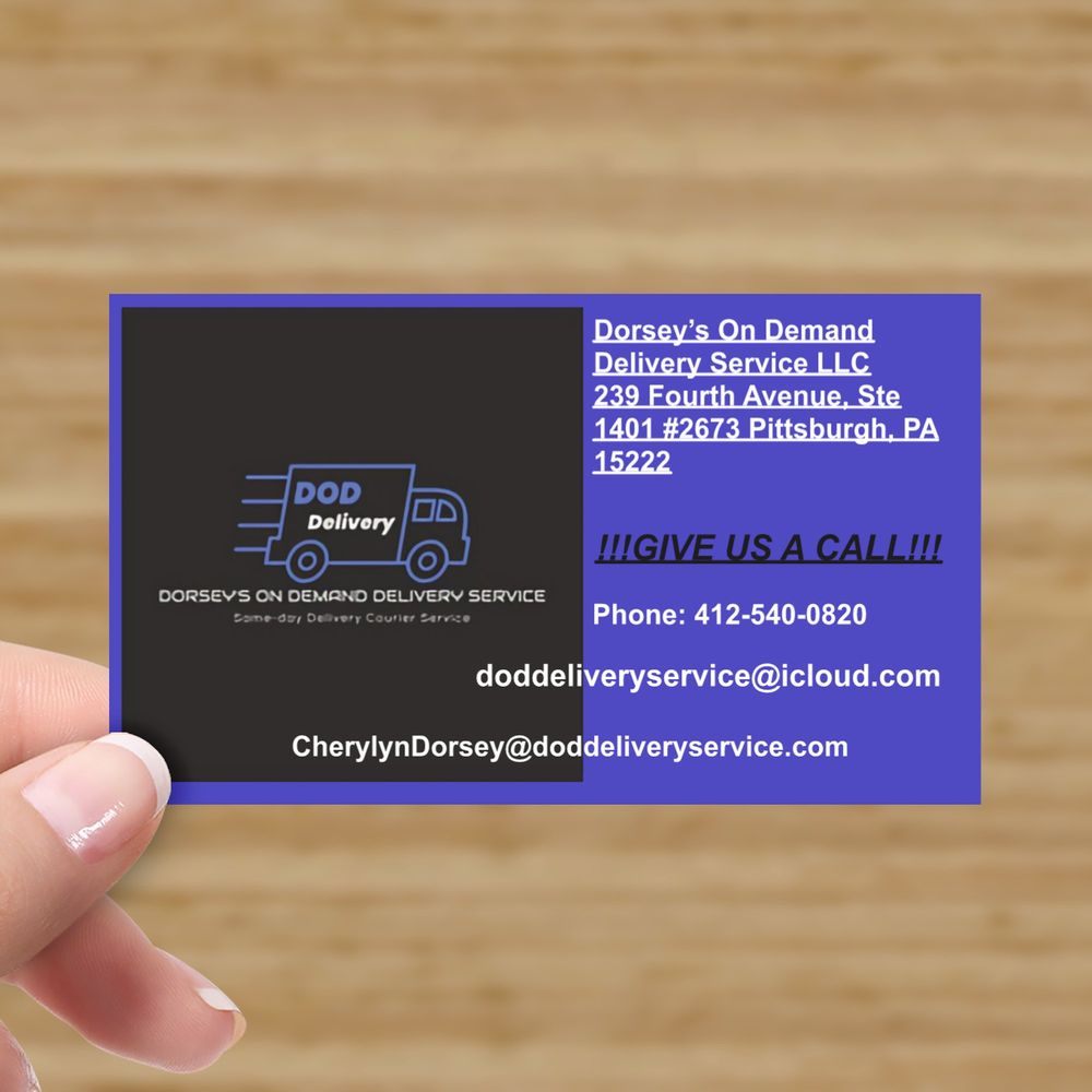Dorsey's On Demand Delivery Service
